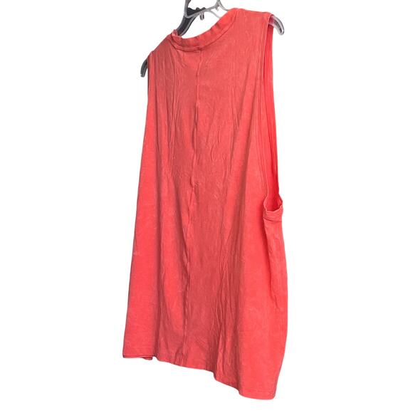 FABLETICS SLEEVELESS, PULL-OVER, RND NECK BLOUSE, WOMENS, 23 OR L-HEATHER ORANGE - Picture 7 of 11